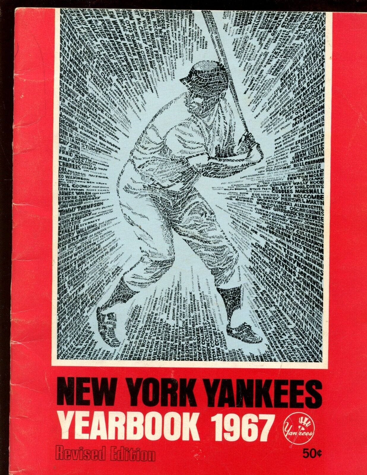 1967 New York Yankees Revised Yearbook VGEX/EX