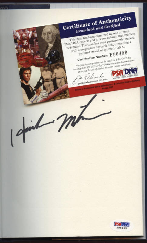 Hideki Matsui Autographed Hardcover Book PSA