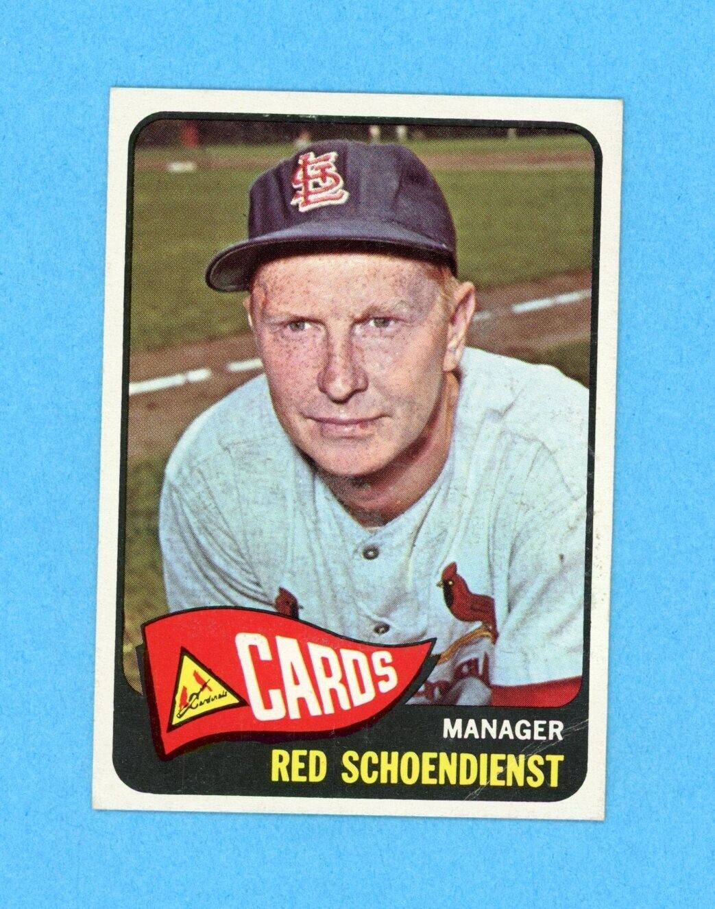 1965 Topps #556 Red Schoendienst St. Louis Cardinals Baseball Card E/M ap cres