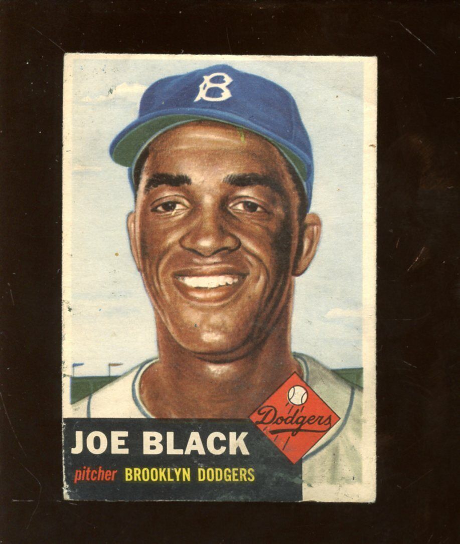 1953 Topps Baseball Card #81 Joe Black Brooklyn Dodgers Single Print