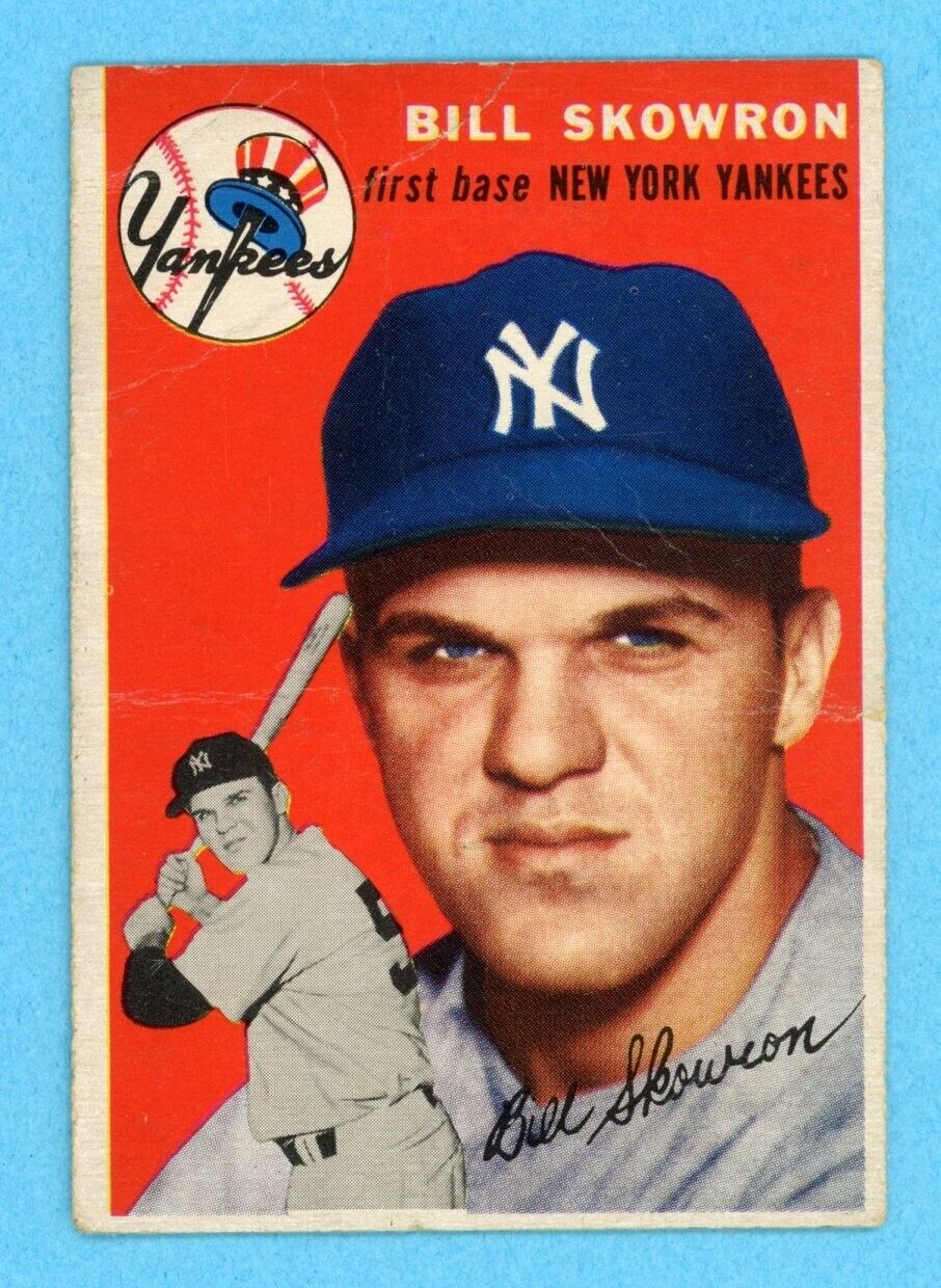 1954 Topps #239 Bill Skowron New York Yankees Rookie Baseball Card Low Grade