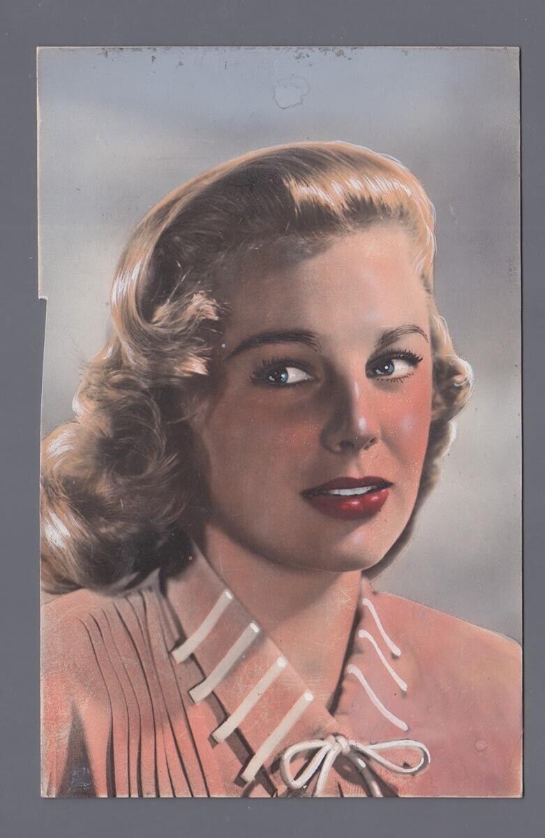 June Allyson Original 1950s M.G.M. Postcard  Promo Photo Artwork