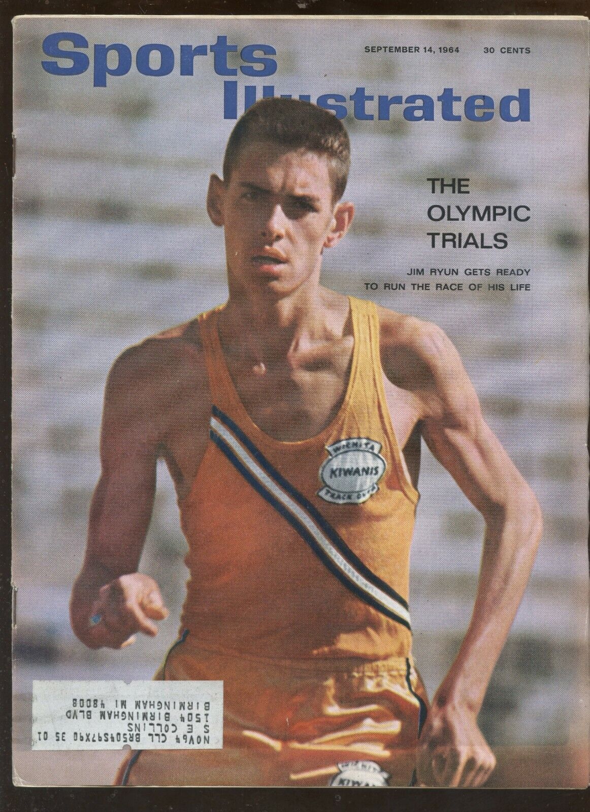 September 14 1964 Sports Illustrated Magazine Jim Ryun Track Front Cover EX