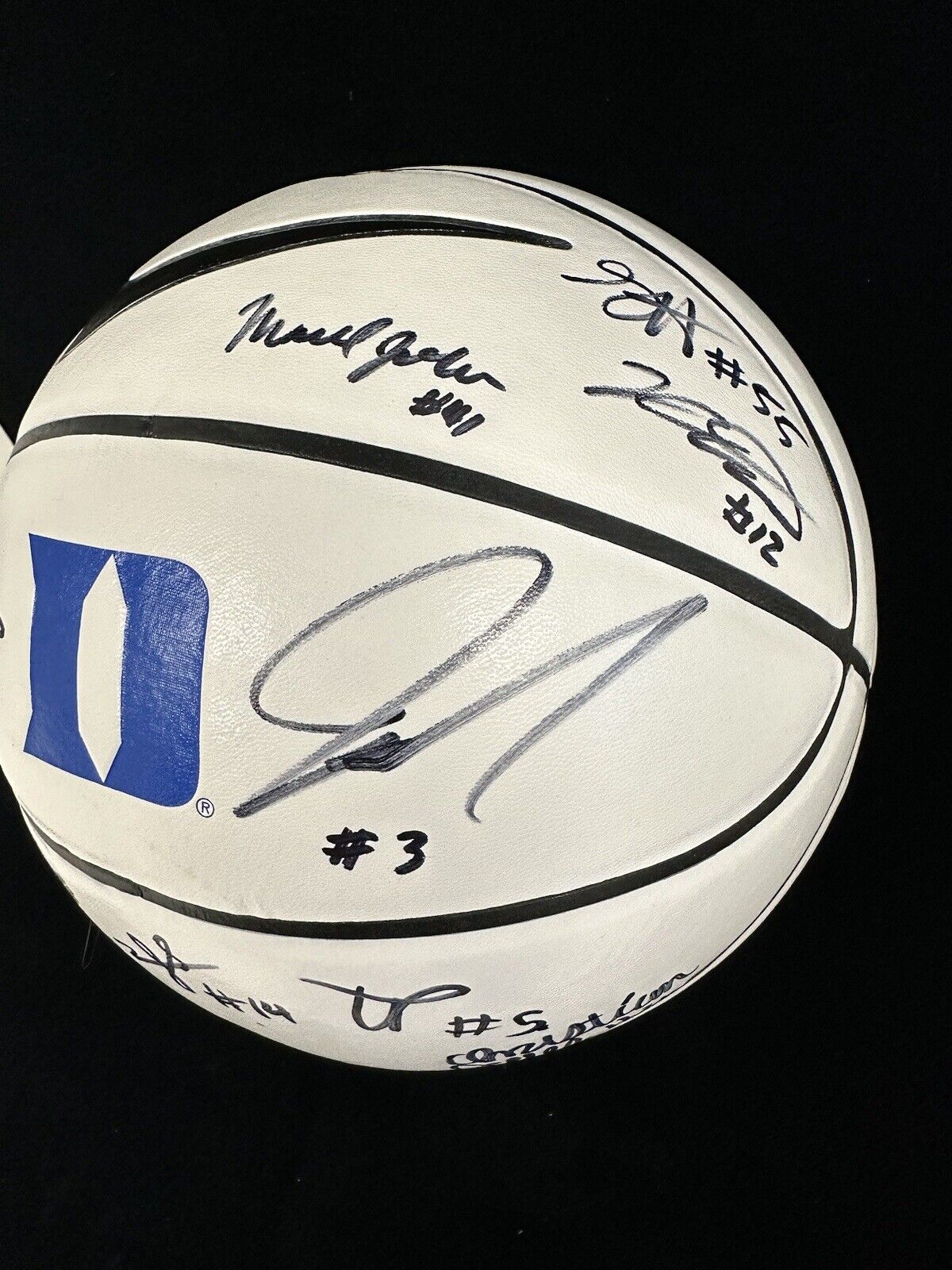 2022-23 Duke University MENS TEAM SIGNED Full Size Basketball 14 sigs ACC Champs