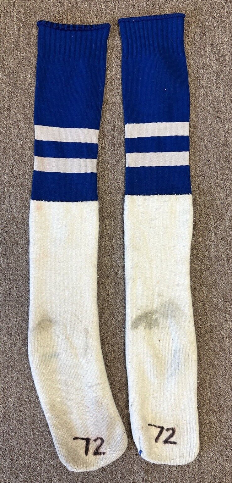 c. 1970s Fred Cook ?  Baltimore Colts NFL Game Used Cotton Football Stocks #72