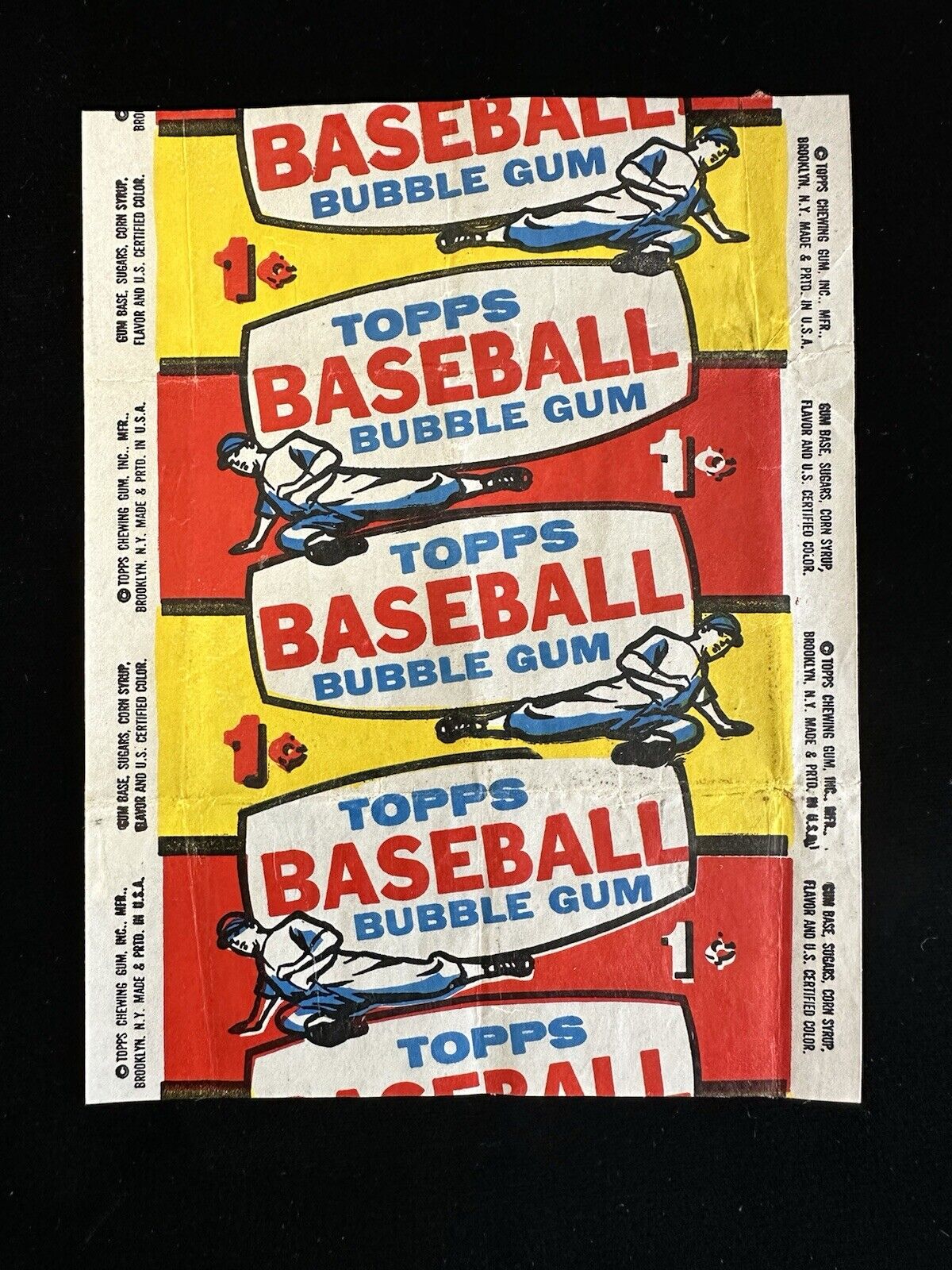 1957 Topps Baseball 1 Cent Wrapper