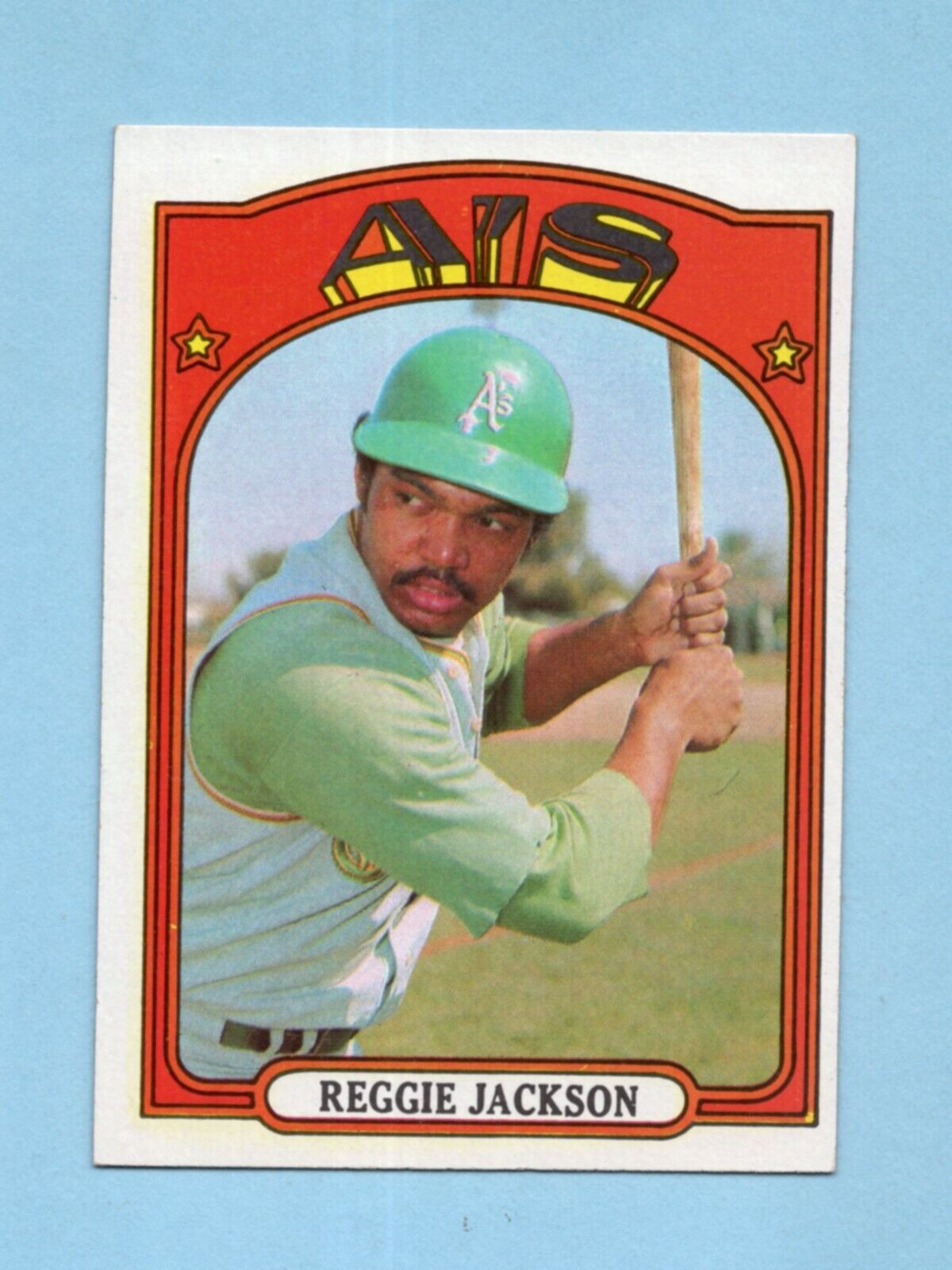 1972 Topps #435 Reggie Jackson Oakland A's Baseball Card Ex/Mt o/c