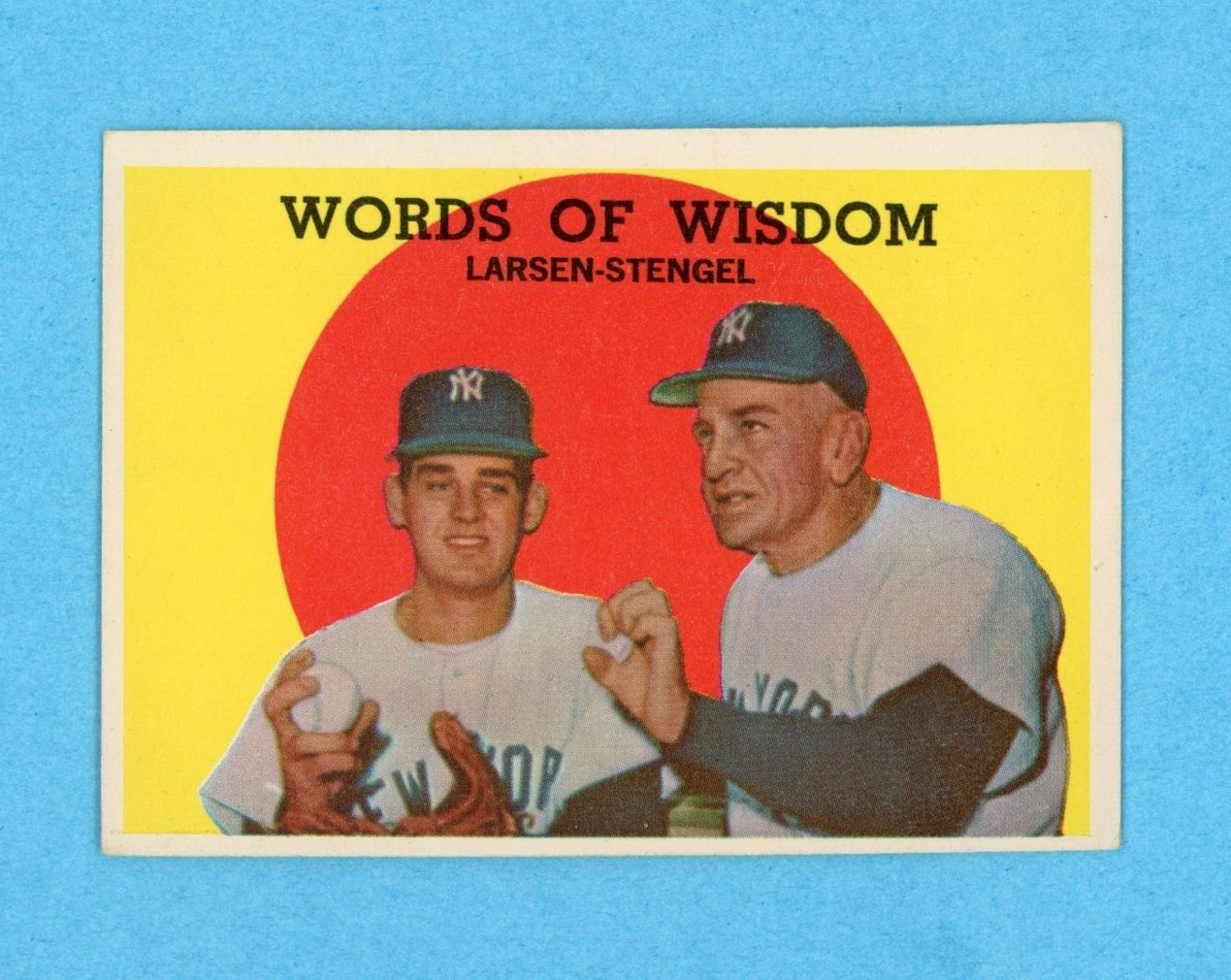 1959 Topps #383 Words of Wisdom New York Yankees Baseball Card EX