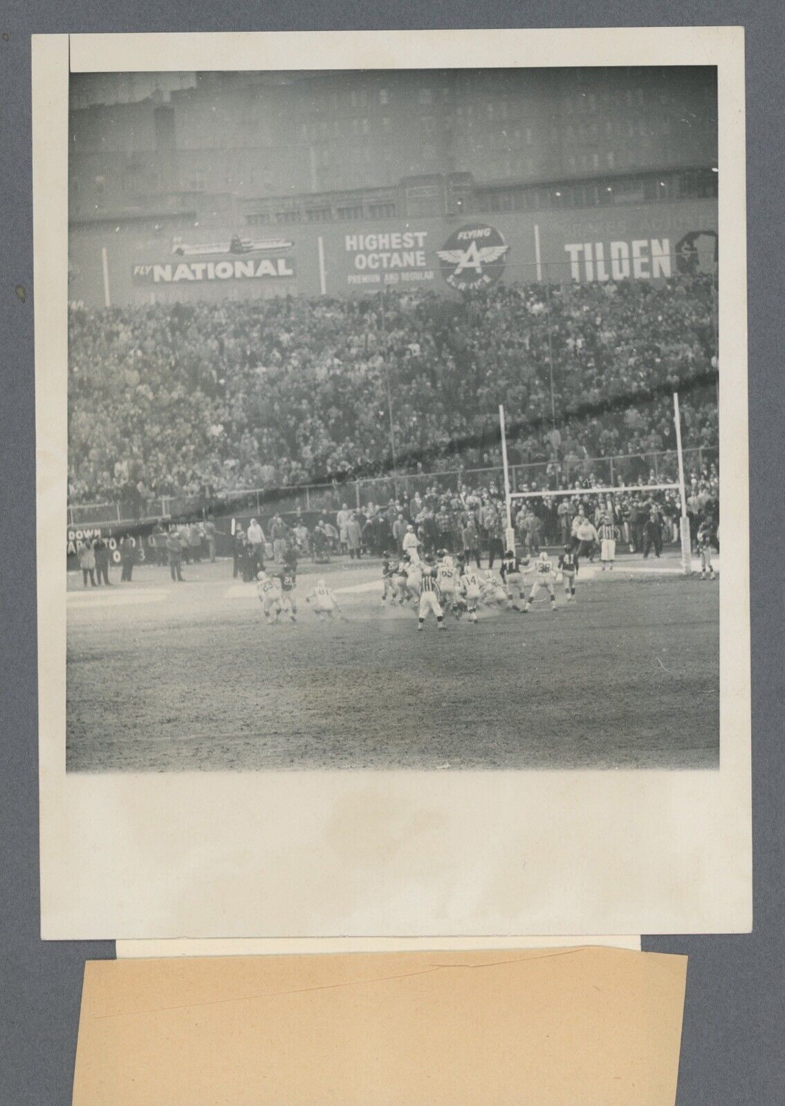 12/28/58 Wire Press Photo Baltimore Colts tie NY Giants with FG NFL Championship