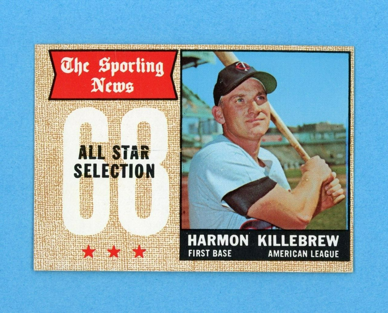 1968 Topps #361 Harmon Killebrew All-Star Minnesota Twins Baseball Card Ex/Mt