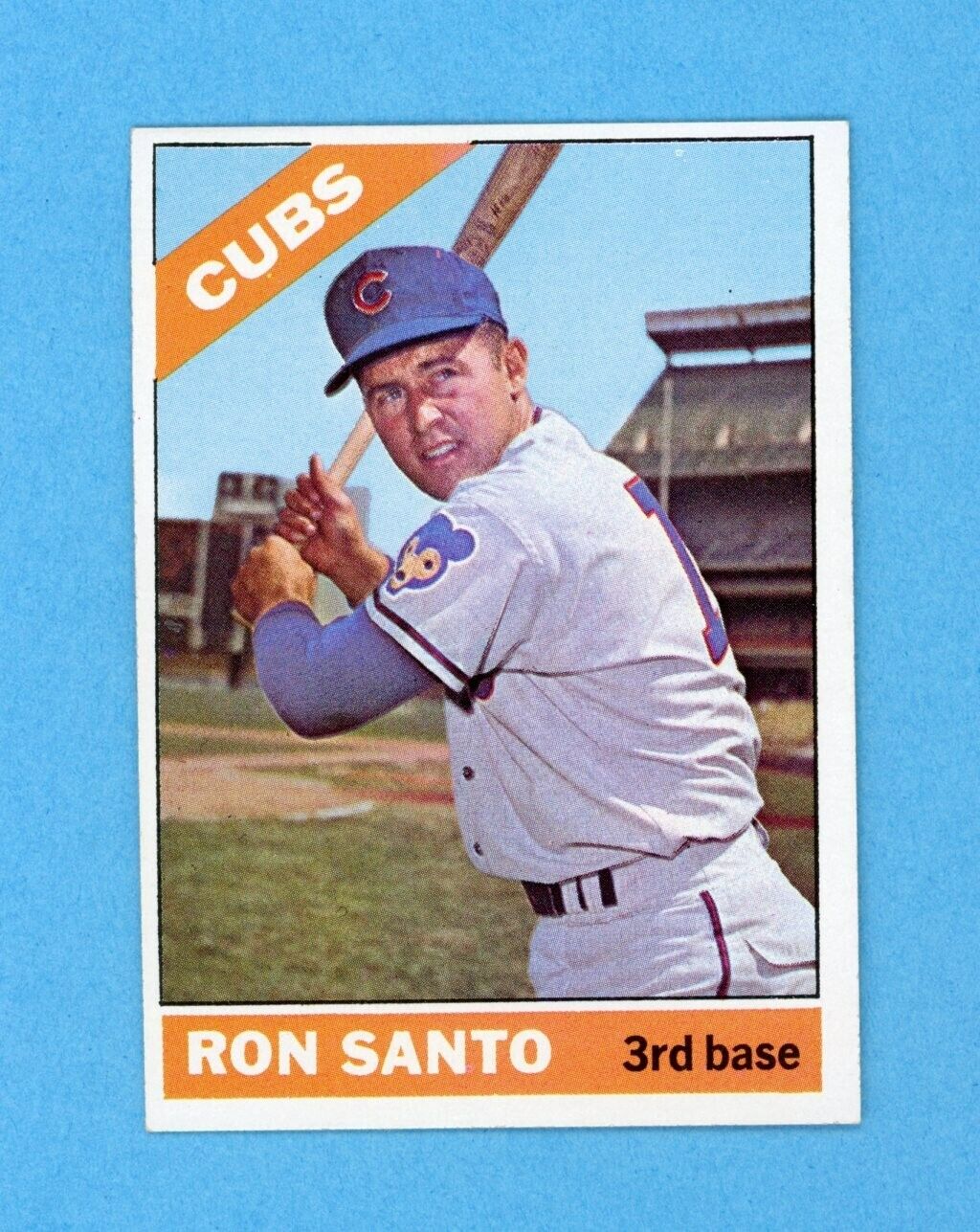 1966 Topps #290 Ron Santo Chicago Cubs Baseball Card Ex/Mt-NM