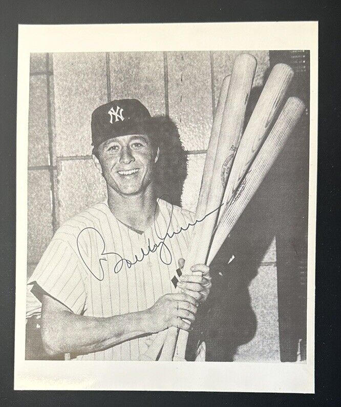 Bobby Murcer New York Yankees SIGNED 8x10 B&W Photo w/ hologram