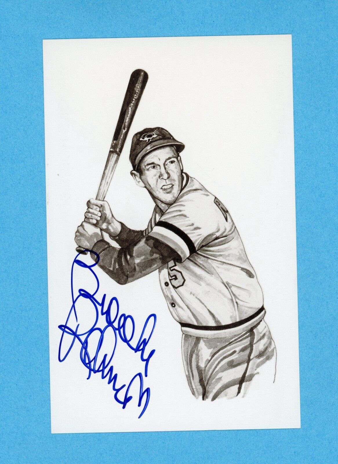 Brooks Robinson Signed Ted Williams Series Postcard • Auto w B&E Hologram