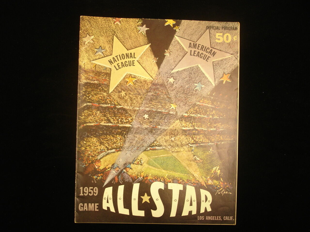 1959 Baseball All Star Game @ Los Angeles Stadium Program - EX