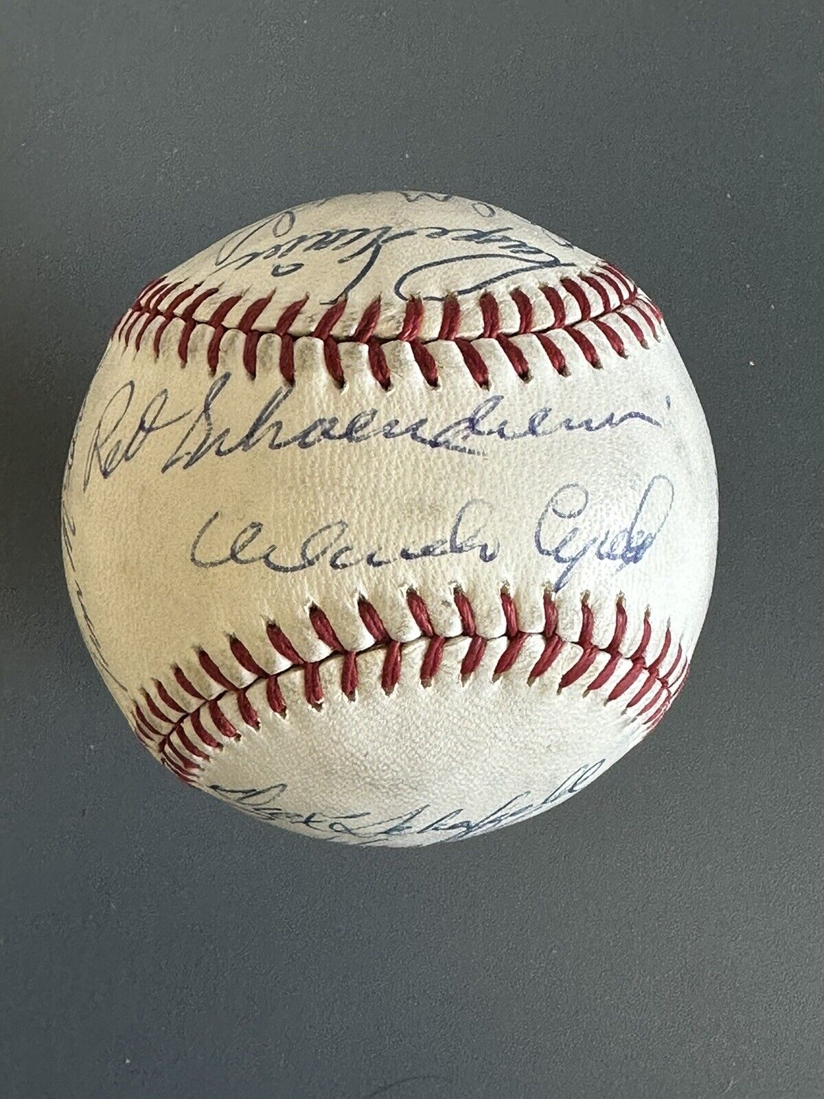 1968 SL Cardinals TEAM SIGNED Official NL Baseball NL Champs 19 sig w/ Maris JSA