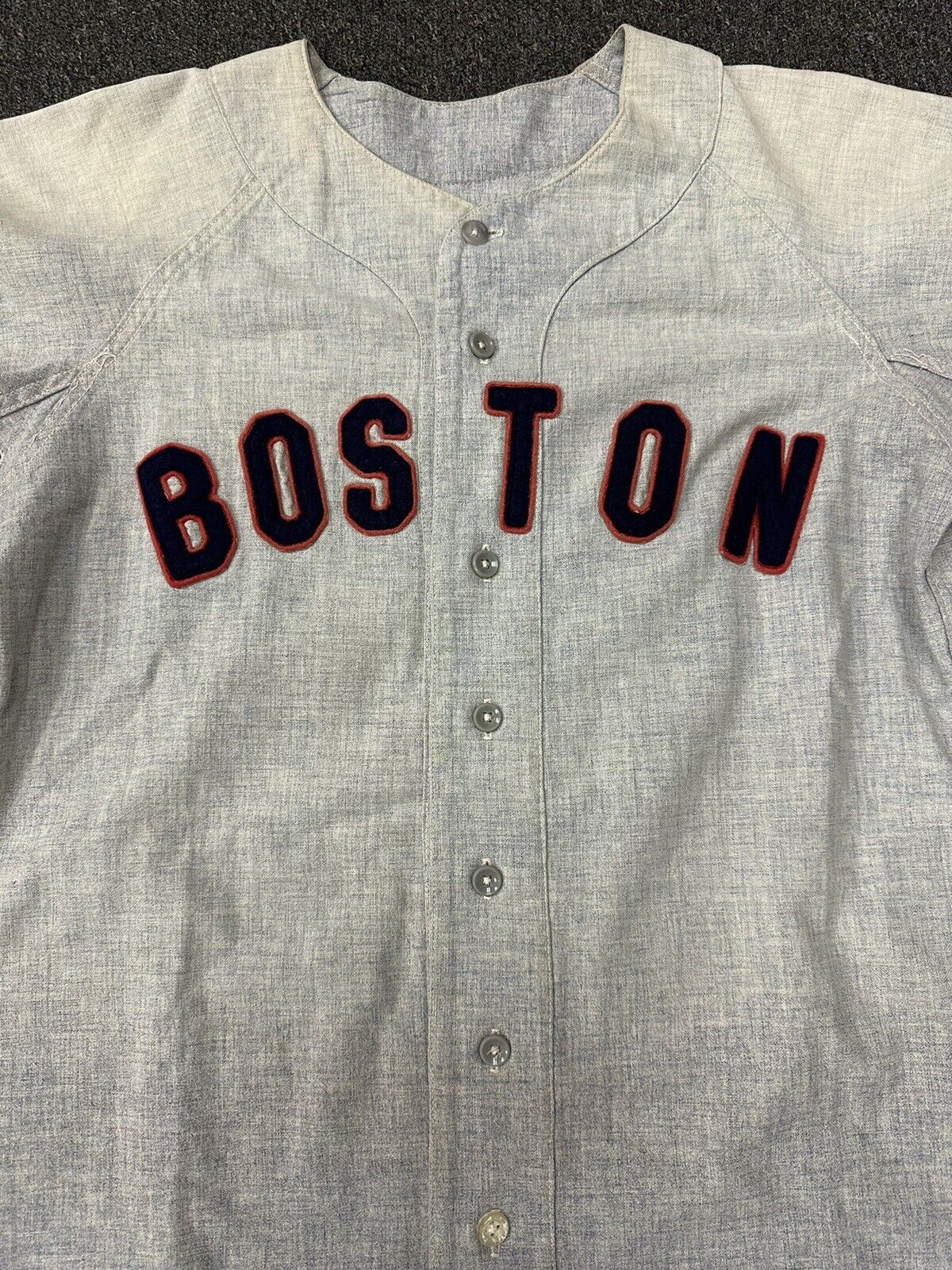 1972 Juan Beniquez Boston Red Sox GAME USED Road Flannel Jersey #20