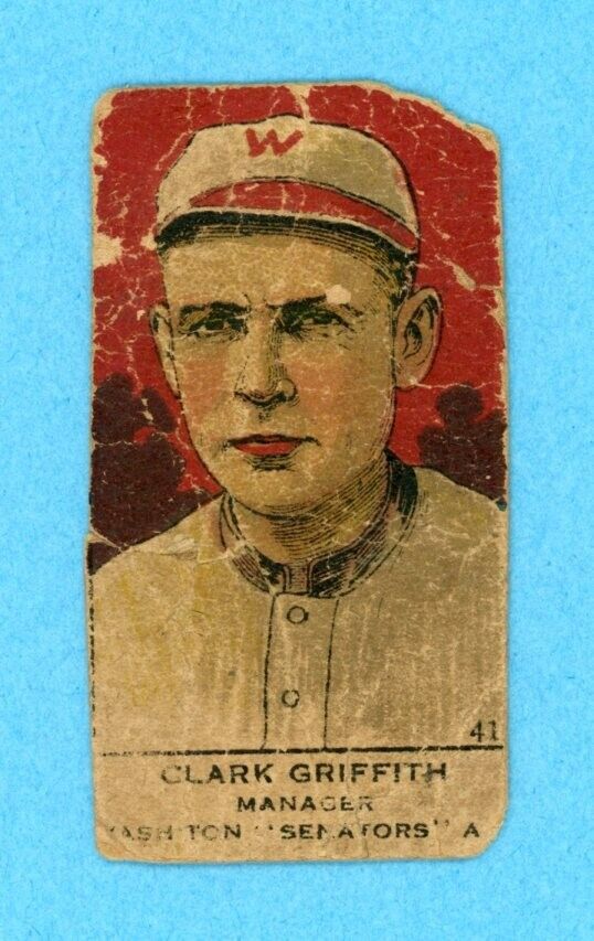 1920-21 W514 #41 Clark Griffith Washington Senators Baseball Card Low Grade