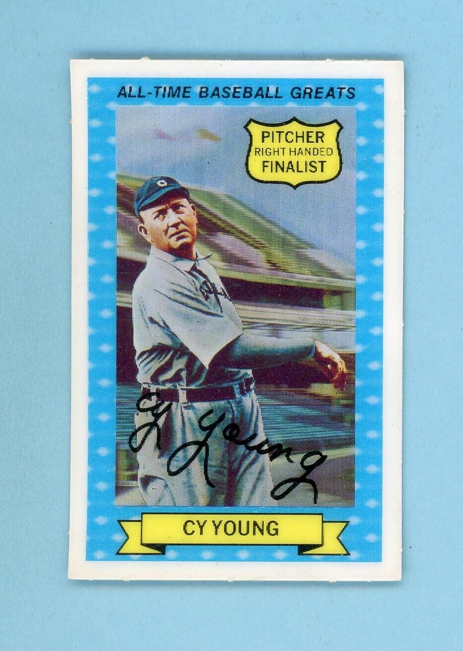 1970 Roll Gold Pretzels 3-D All-Time Greats #12 Cy Young Baseball Card