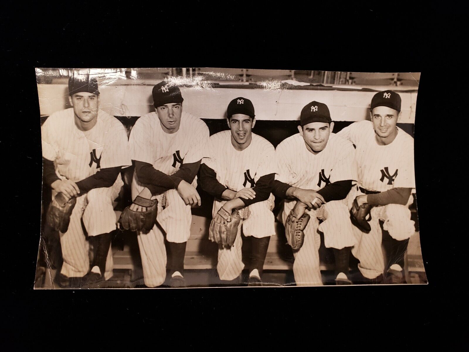 Late 1940's New York Yankees Original 4x7 Photo - DiMaggio, Berra, Rizzuto, etc