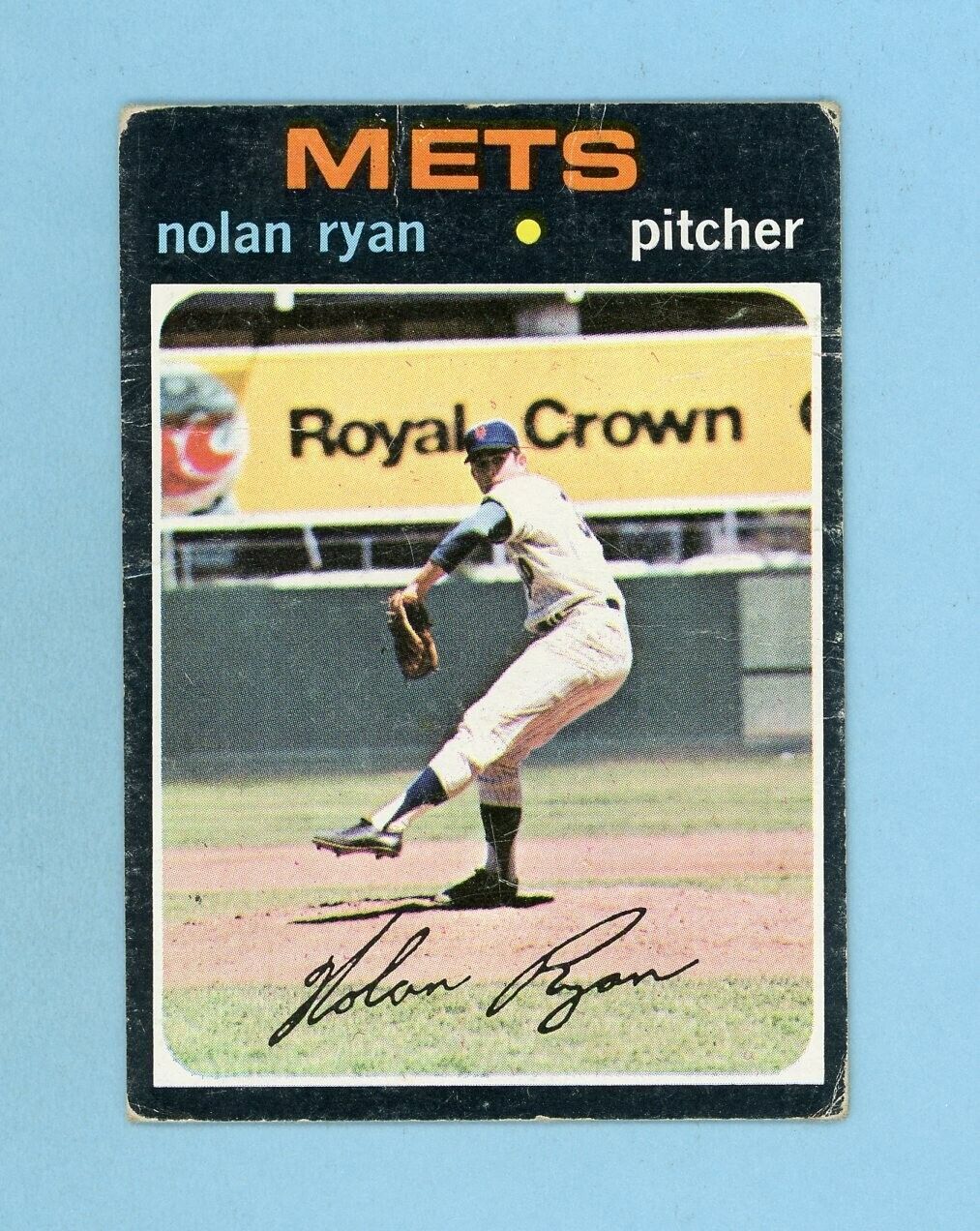 1971 Topps #513 Nolan Ryan New York Mets Baseball Card Low Grade