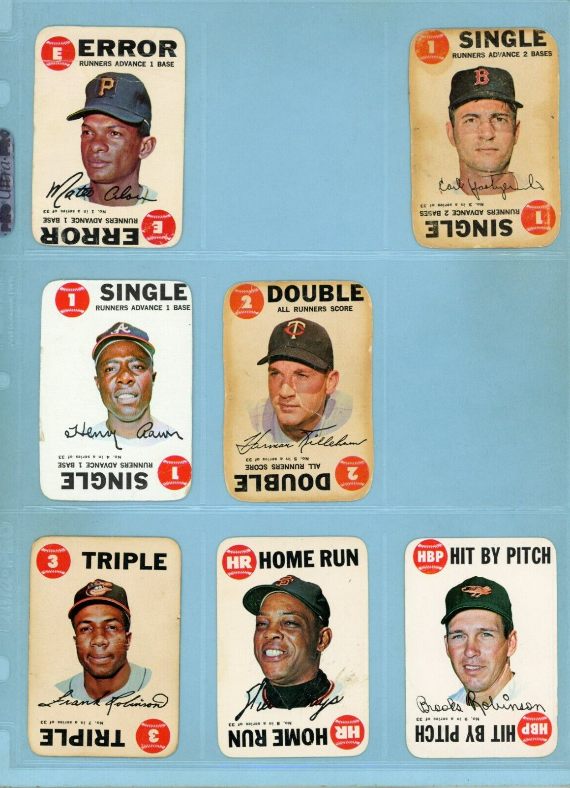 1968 Topps Game Near Set Lot of 31 Different Baseball Cards Low Grade