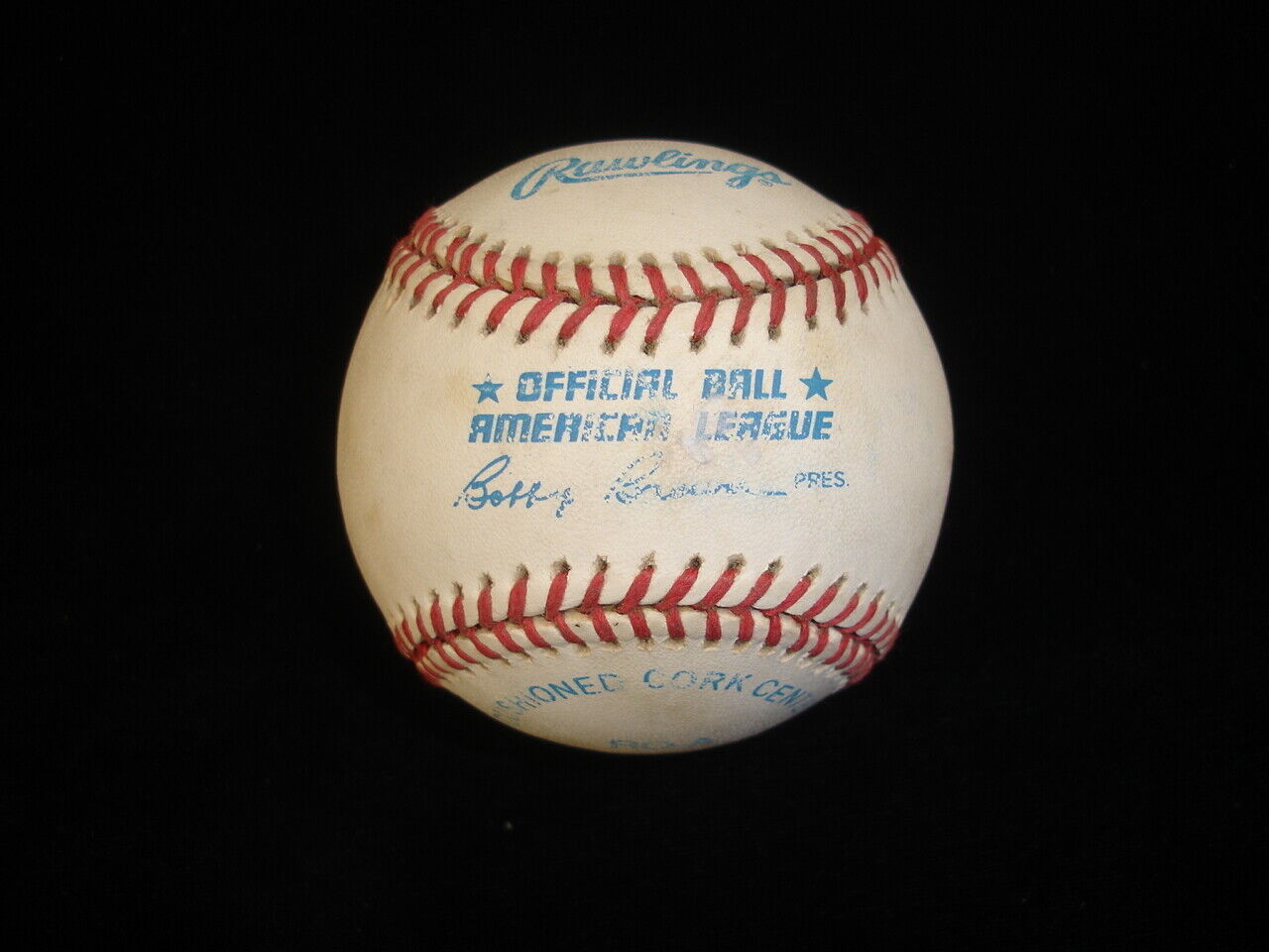 Phil Rizzuto 1950 MVP Single Signed Official AL Baseball (Brown Pres) w/hologram