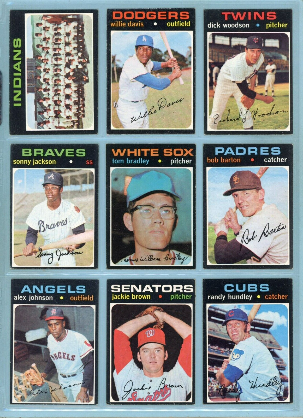 1971 Topps Starter Set Lot of 110 Different Semi-High Number Baseball Cards EX