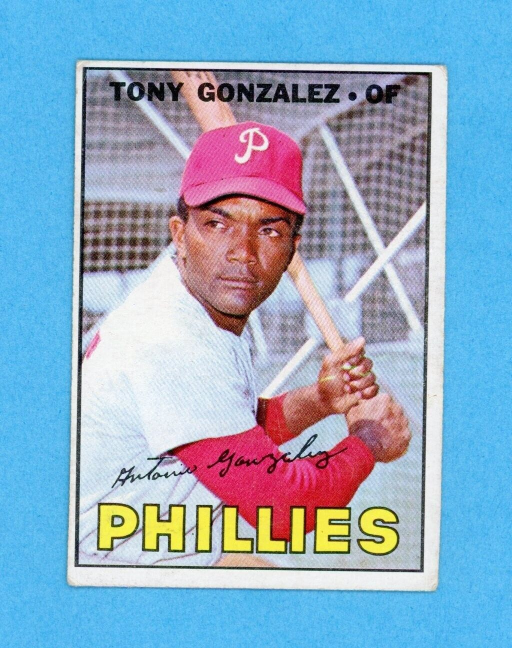 1967 Topps #548 Tony Gonzalez Phila Phillies High Number Baseball Card Vg/Ex