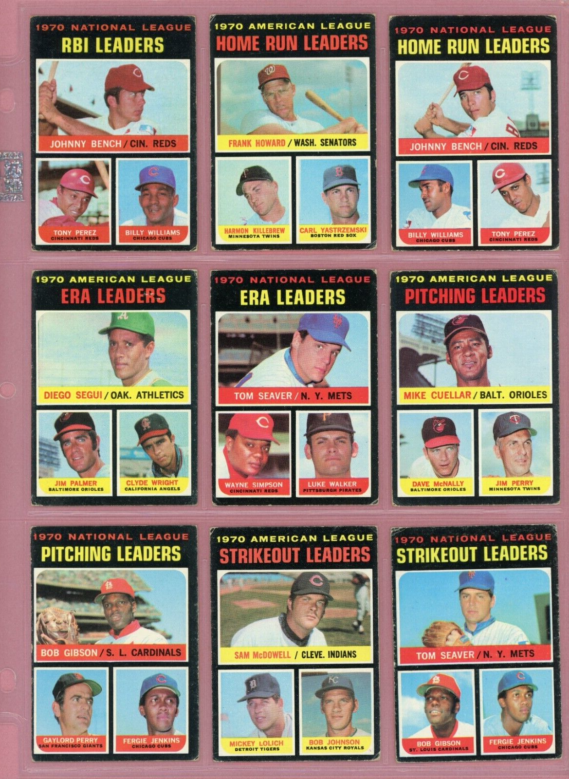 1971 Topps Starter Set Lot of 520 Diff Baseball Cards Series 1 thru 4 VG - VG+