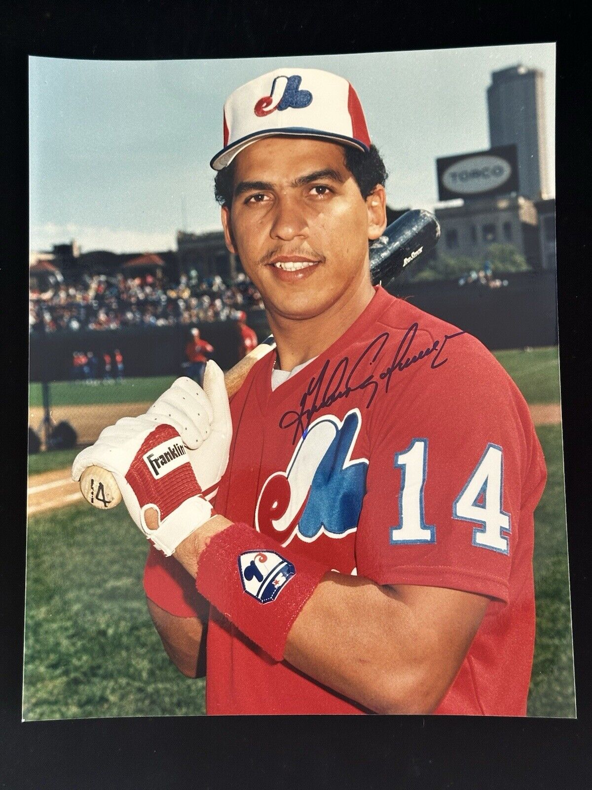 Andres Galarraga Montreal Expos (1985-91) SIGNED 8x10 Color Photo w/ hologram