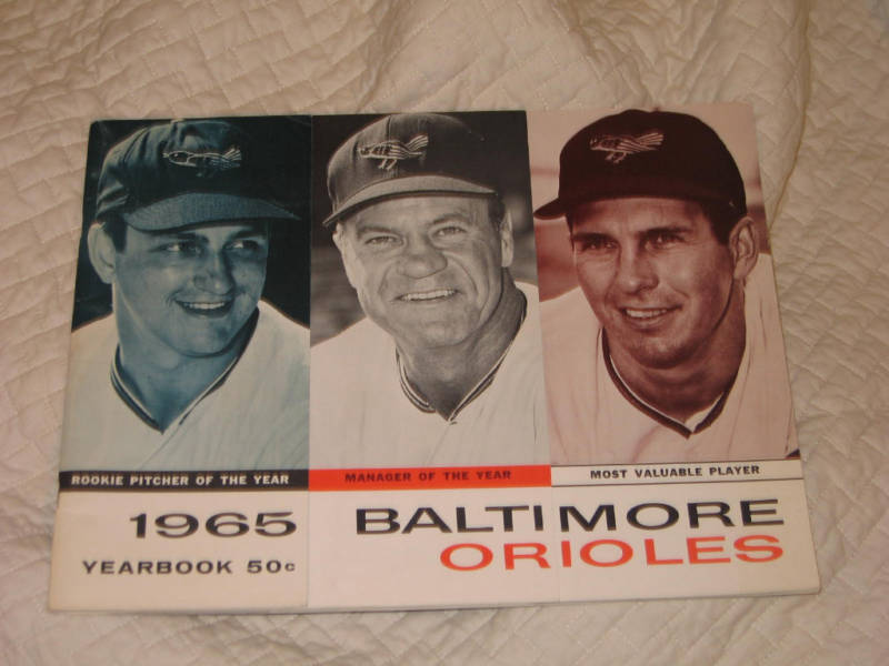 1965 Oversized Baltimore Orioles Yearbook EX+