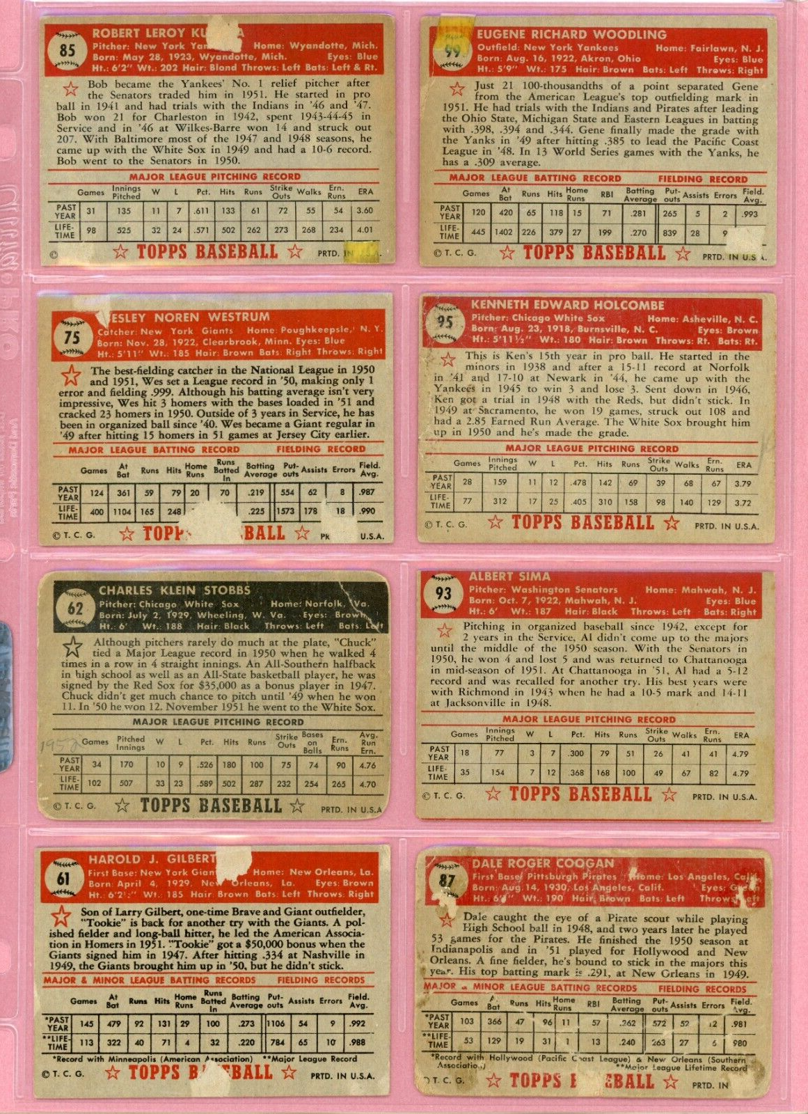 1952 Topps Starter Set Lot of 37 Different Baseball Cards Low Grade