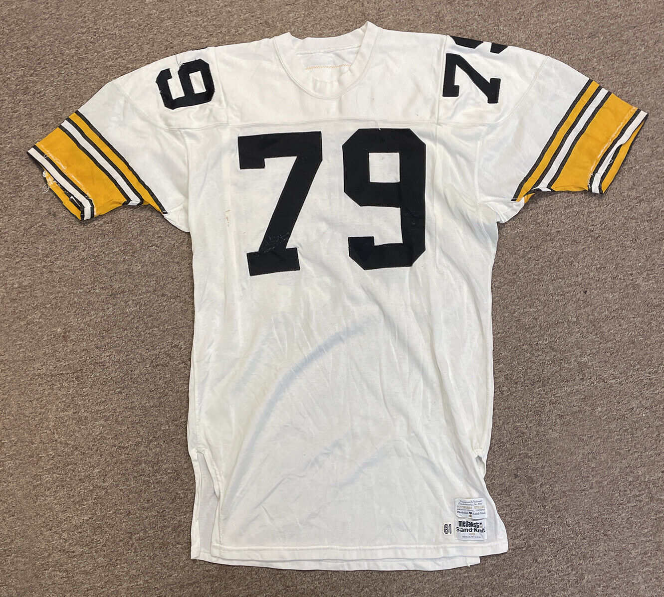 1981 Larry Brown Pittsburgh Steelers Game Worn Jersey with Team LOA