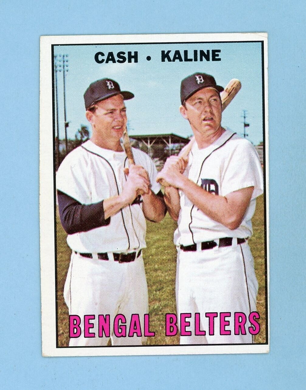 1967 Topps #216 Bengal Belters Norm Cash, Al Kaline Baseball Card EX o/c