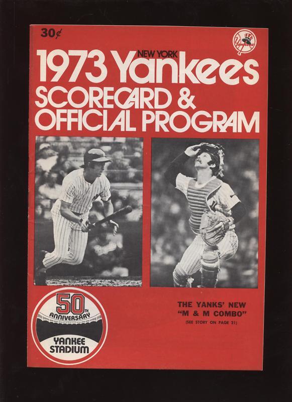 1968/73 New York Yankee Programs 9 Different VGEX/EX+