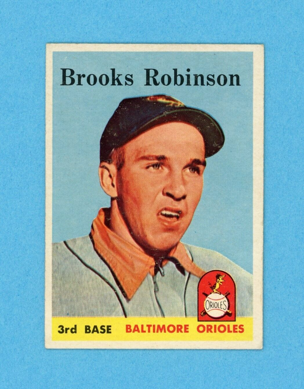 1958 Topps #307 Brooks Robinson Baltimore Orioles Baseball Card EX++