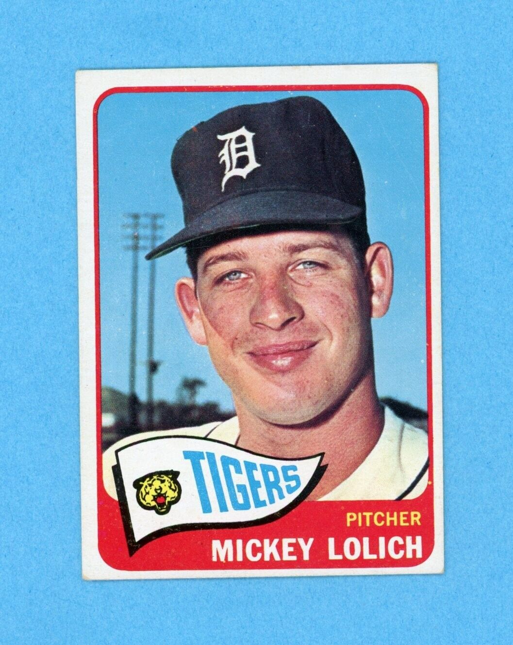 1965 Topps #335 Mickey Lolich Detroit Tigers Baseball Card EX