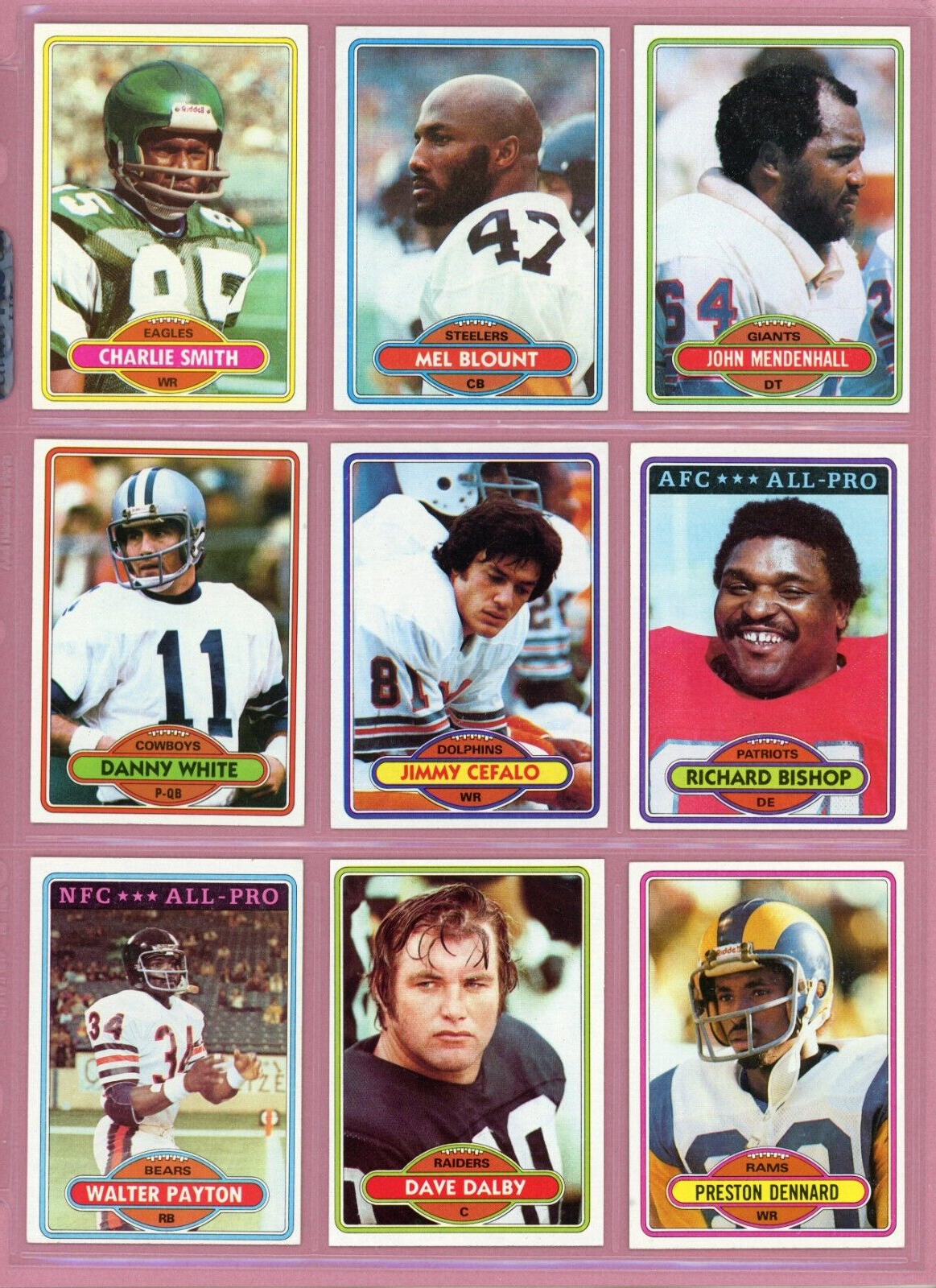 1980 Topps Complete Set of 528 Football Cards Ex/Mt - NM