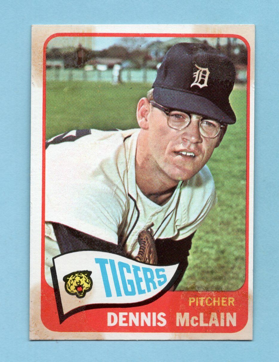 1965 Topps #236 Denny McLain Detroit Tigers Rookie Baseball Card NM sts         