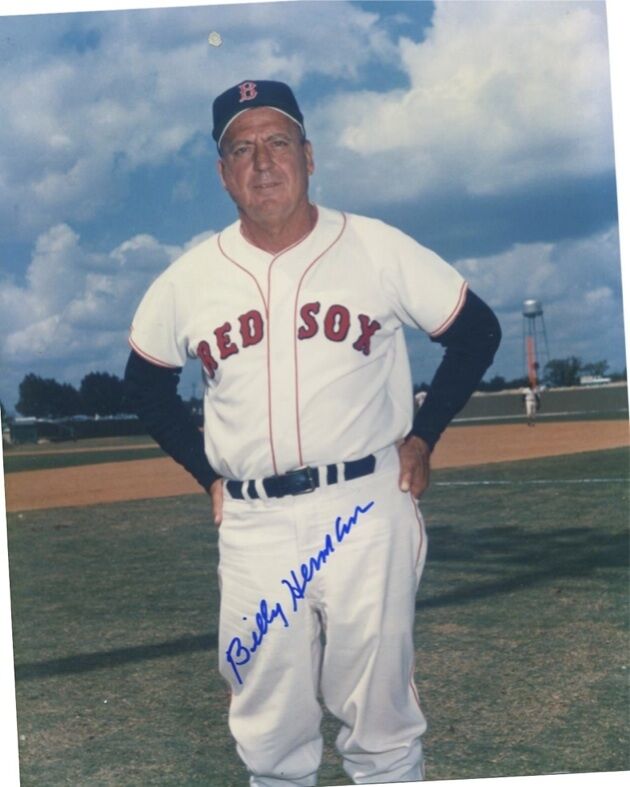 Billy Herman 8X10 Color Auto Red Sox PSA/DNA