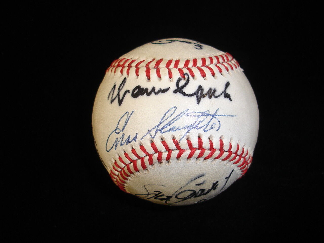 Baseball Stars & Hall of Famers Multi Signed Baseball 12 sigs Spahn Slaughter