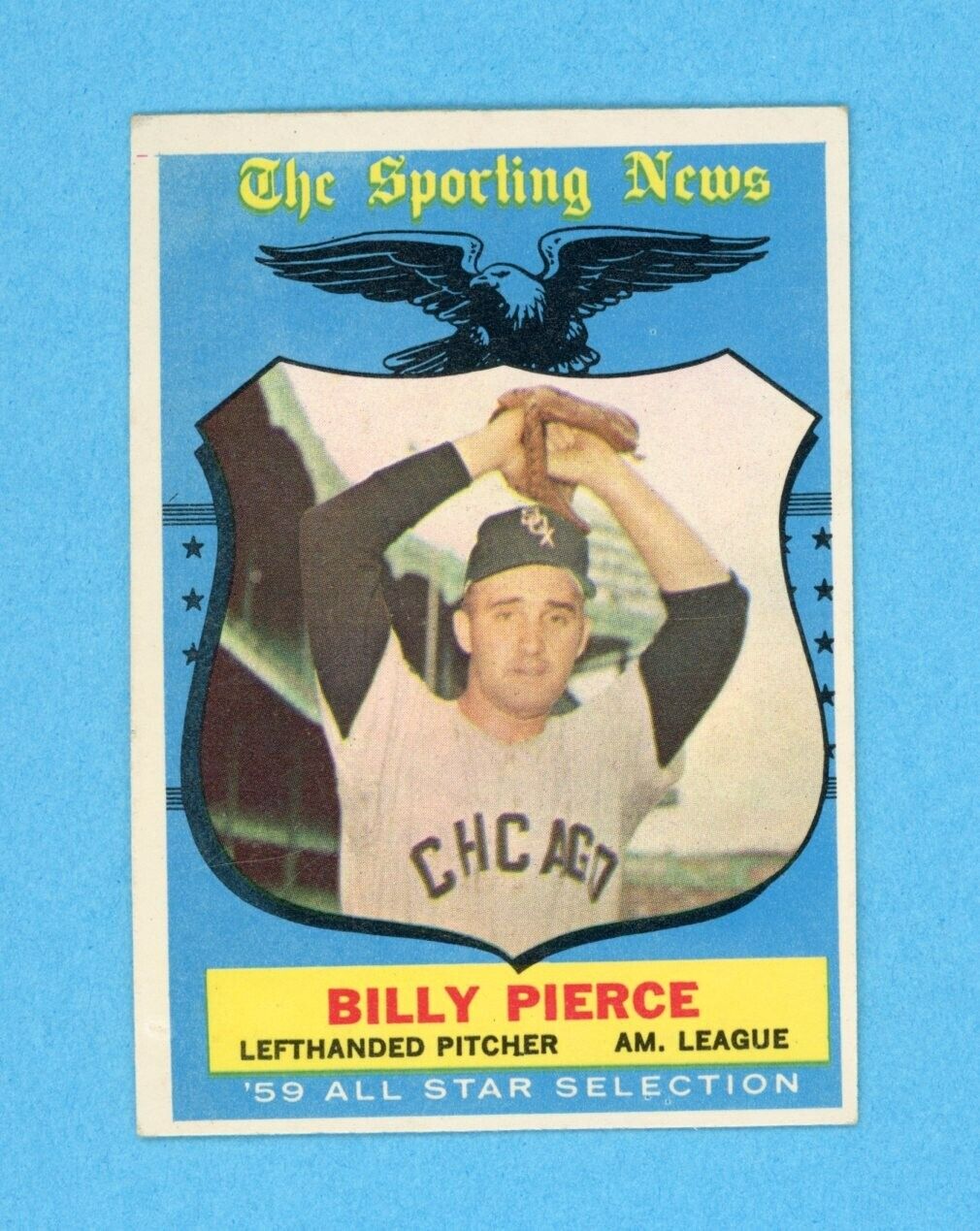 1959 Topps #572 Billy Pierce All-Star White Sox High Number Baseball Card EX+