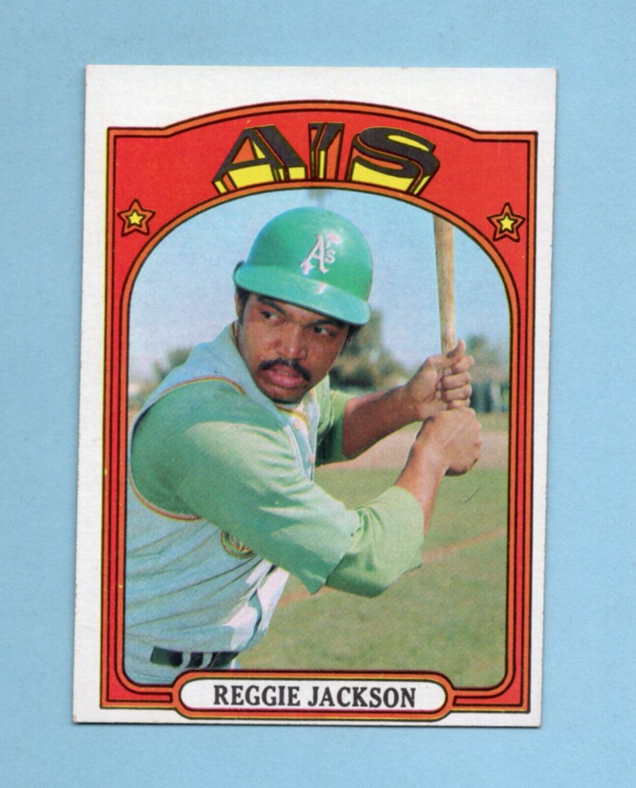 1972 Topps #435 Reggie Jackson Oakland A's Baseball Card Ex/Mt o/c