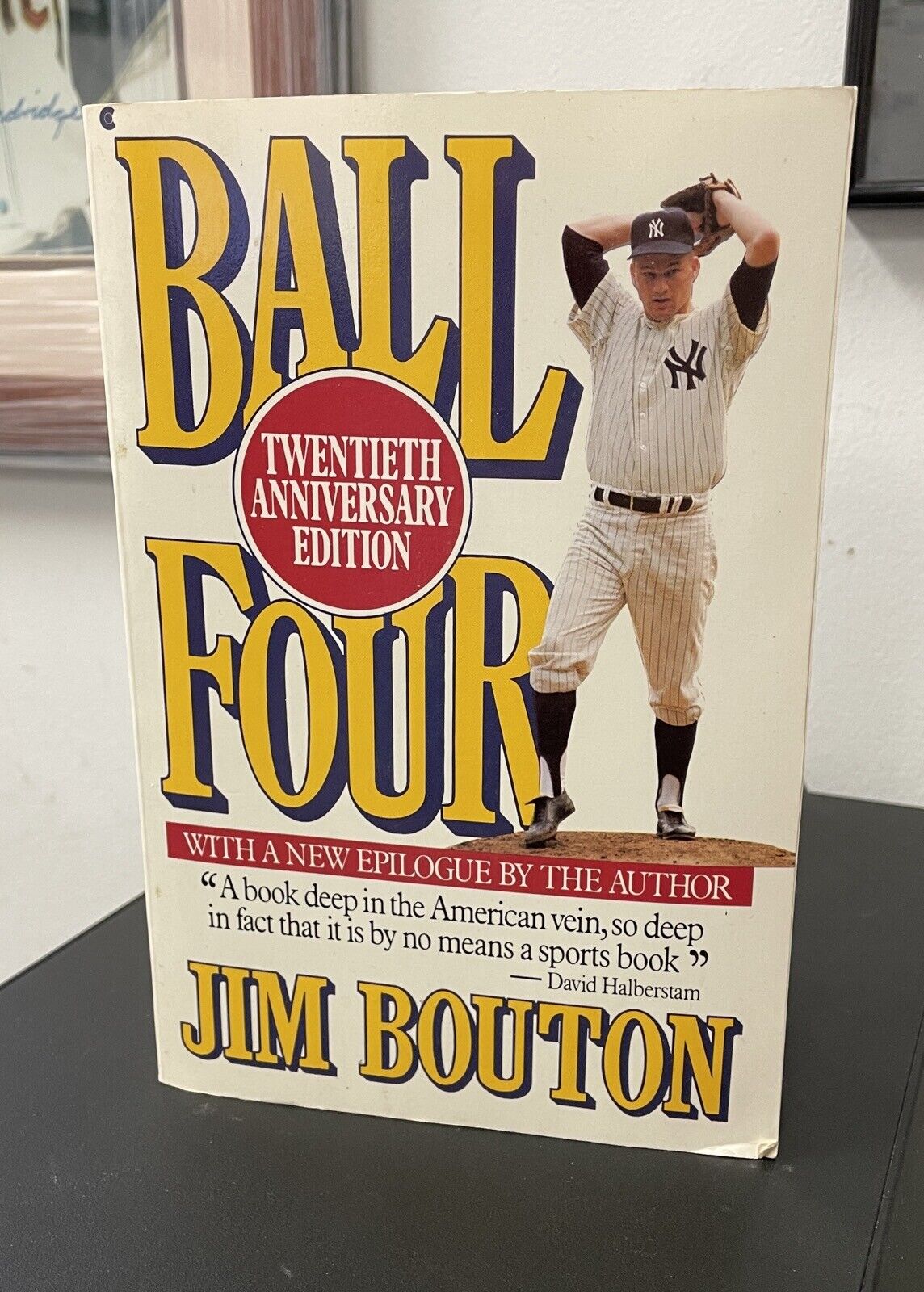 Jim Bouton Signed 20th Anniversary Edition Book • Ball Four • Auto with B&E Holo