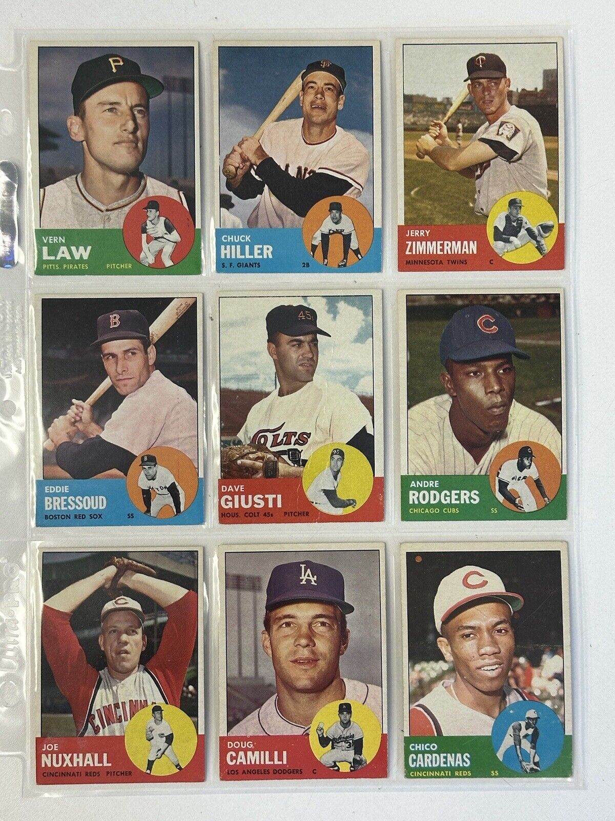 1963 Topps Baseball Starter Set Lot of 159 Different Overall EX , few lesser