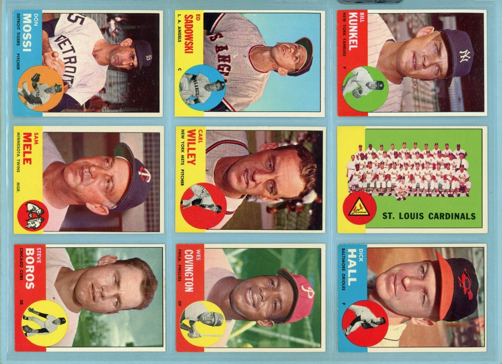 1963 Topps Starter Set Lot of 45 Different High Number Baseball Cards Ex/Mt - NM