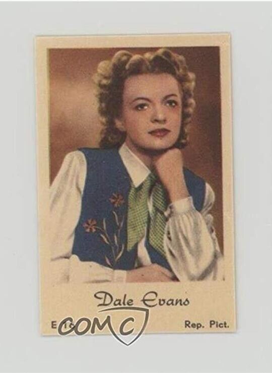 Dale Evans Original Dutch Gum Trading Card Artwork Roy Rogers Wife