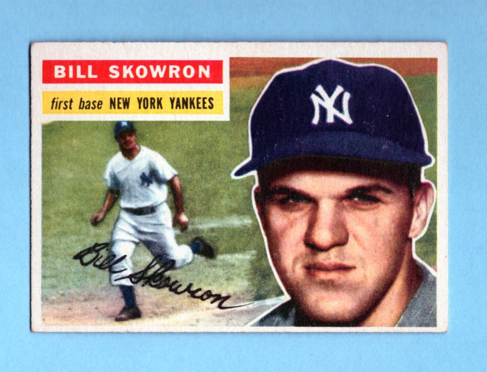 1956 Topps #61 Bill Skowron New York Yankees Baseball Card EX o/c