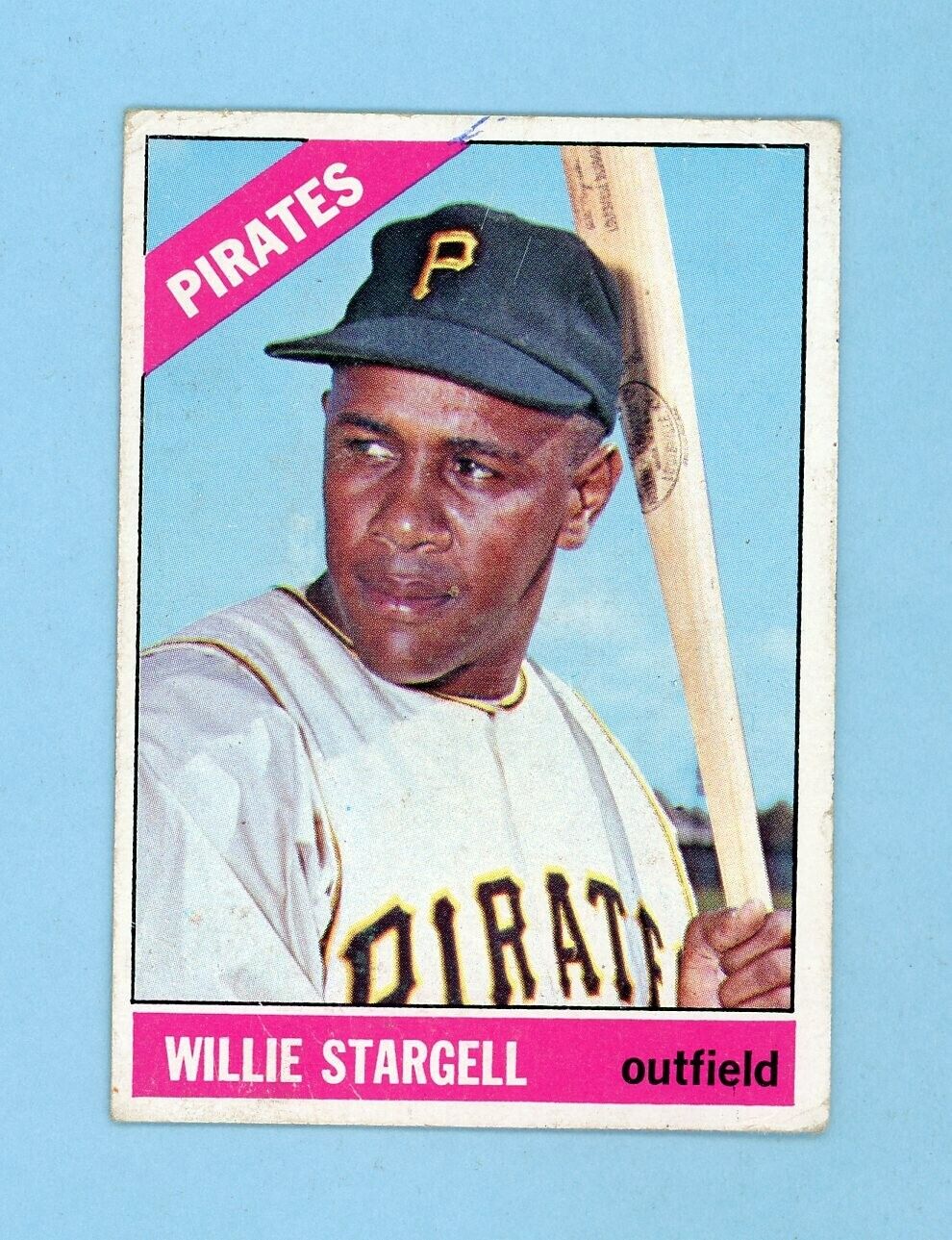 1966 Topps #255 Willie Stargell Pittsburgh Pirates Baseball Card Low Grade