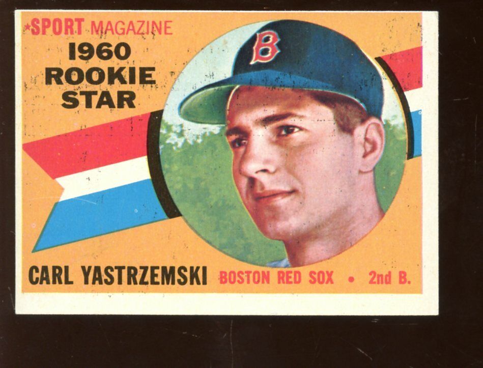 1960 Topps Baseball Card #148 Carl Yastrzemski Rookie EX-MT OC print dots